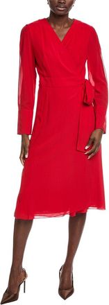 Akris Silk Midi Wrap Dress