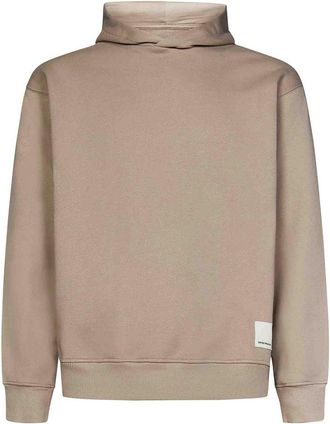 Emporio Armani Beige Logo Hoodie