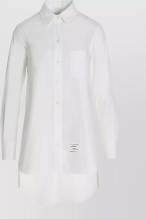 Thom Browne crossover belted waist shirt with open back