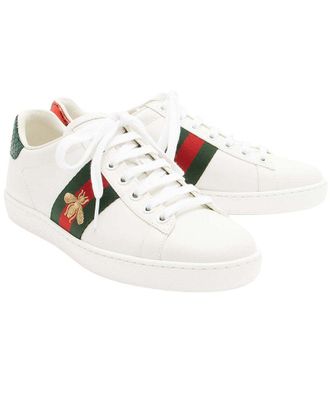 Gucci Womens Leather Bee Ace Sneaker (Authentic Pre-Loved)