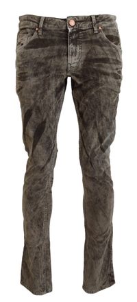Acht Washed Cotton Corduroy Slim Fit Men Mens Jeans