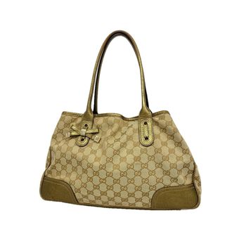 Gucci Beige Canvas Tote Bag (Pre-Owned)