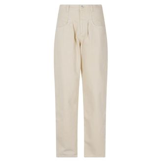 Isabel Marant Jeans, Dames, Beige, XS, Katoen, Lisha Broek