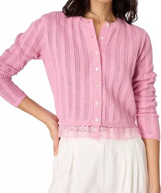 Cami NYC Pedra Cardigan In Rosebud