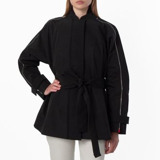 Ferragamo Belted Tailored Jacket, Brand Size 38 ( US Size 4 )