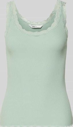 Only Slim Fit Tank Top aus Bio-Baumwoll-Mix Modell SARA in Schilf, Gr&ouml;&szlig;e XL