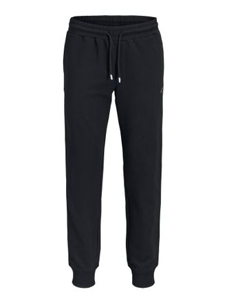 Jack & Jones Plus Size Sweathose JPSTGORDON COLLEGE SWEAT PANTS PLS, Herren, Gr. 42 (4XL), N-Gr, schwarz, angeraute Sweatware, Obermaterial: 80% Baumwolle, 20% Polyester, JA