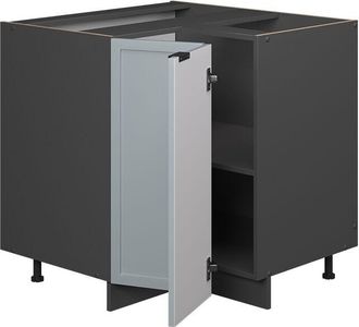 Vicco Armario De Esquina Fame-line, Azul Claro-gris, 80.5 Cm, Et Roble