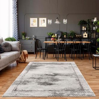 Carpet City Teppich »Noa 9332« rechteckig 11 mm Höhe Läufer, Kurzflor, Modern, Weicher Flor, Pflegeleicht, Wohnzimmer