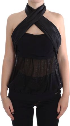 Exte Neck Wrap Top Womens Blouse