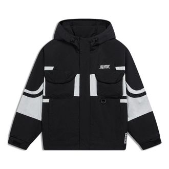 Li-Ning BadFive Windbreaker Black White AFDT055-3