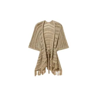 Twinset Donna, Giacche, Beige, Taglia unica, new