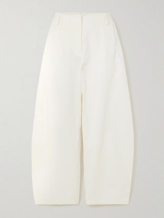 Esse Studios Jeans Barrel A Vita Alta Meki Cocoon - Ecru