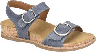 COMFORTIVA Womens Gibson Sandal In Denim