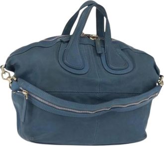 Givenchy Pre-owned Handbags, female, Blue, Size: ONE SIZE Pre-owned Leather Handbag
