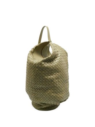 Bottega Veneta large Hop woven-leather bag - men - Calf Leather - One Size - Neutrals