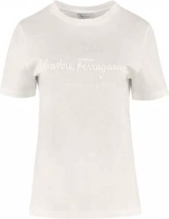 Ferragamo Womens Luxury T Shirt In White