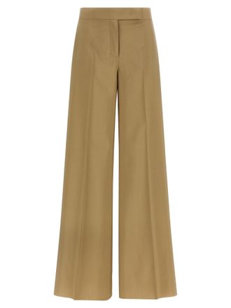 Max Mara Beige Virgin Wool Dress Womens Pants