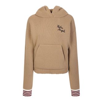Palm Angels Mujer, Sudaderas, Beige, Talla: M