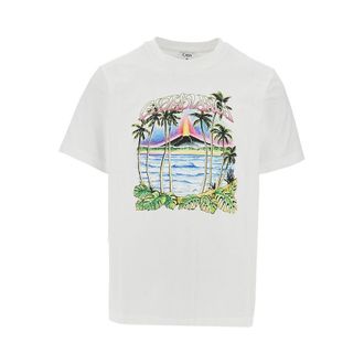 Casablanca Volcano print T-shirt Man XS