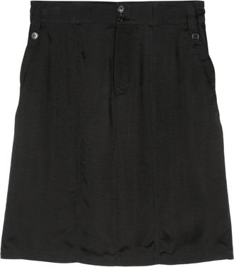Saint Laurent twill-weave mini skirt - women - Cupro - 36 - Black