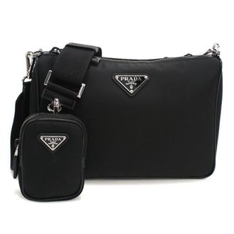 Prada Black Nylon Shoulder Bag (Pre-Owned)
