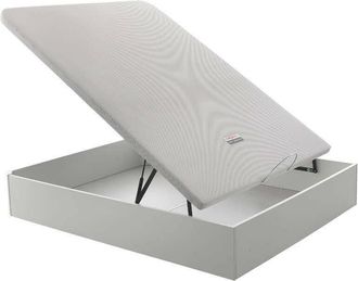 RELAX Canap&eacute; Abatible Relax Musa 3d Gran Capacidad Alturas 38/32 Cm Blanco - 90x190 Cm - Altura 32 Cm