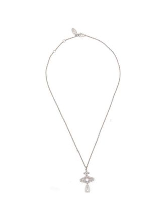 Vivienne Westwood Orb Pendant Necklace with Sparkling Stones