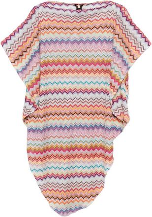 Missoni Zigzag-knit Boat-neck Poncho