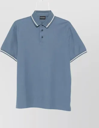 Emporio Armani cotton short-sleeve polo shirt