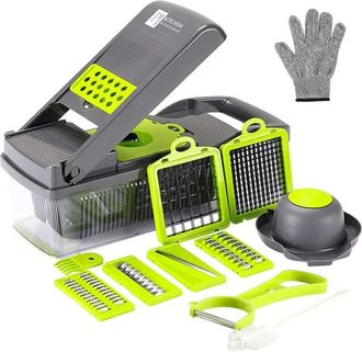 Trade Shop Trade Shop - Affettatrice Multitagliera Pialla Grattugia Tritatutto Verdure Mandolina 22 In 1