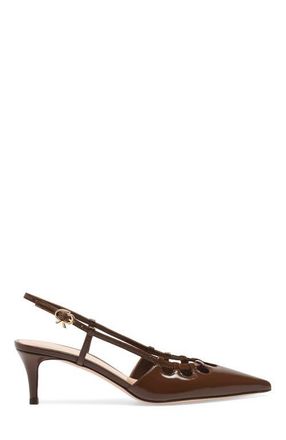 Gianvito Rossi Eloise Pump in Brown Nappa at Nordstrom, Size 36.5