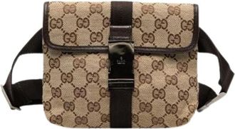 Gucci Pre-owned Belt Bags, female, Beige, Size: ONE SIZE Pre-owned Vintage Belt Bag