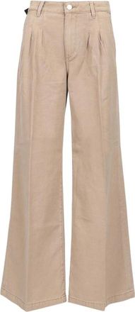 Paige Aurora Broek - Dames - Wijde Broeken - Beige - W29 - Katoen - Broeken