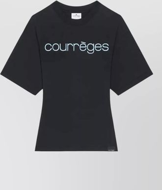 Courr&egrave;ges fitted t shirt featuring waisted cut
