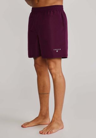 Siksilk Badehose SIKSILK Siksilk Badehose, Herren, Gr. XL, N-Gr, bordeaux, Obermaterial: 100% Polyester PES., Badehosen Badehose