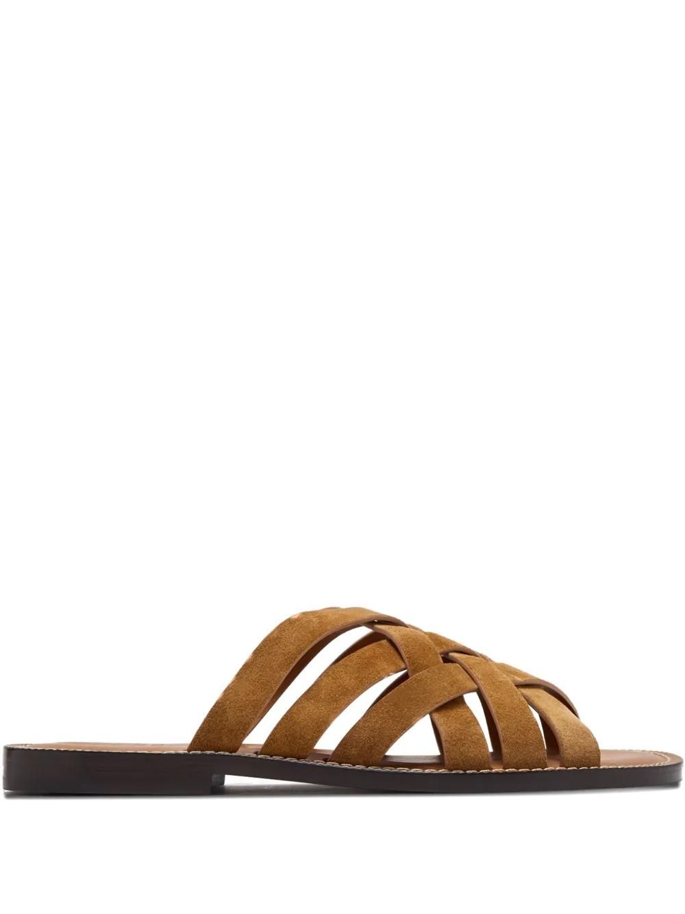 Brown Brunello Cucinelli Leather Sandals: Shop up to −71