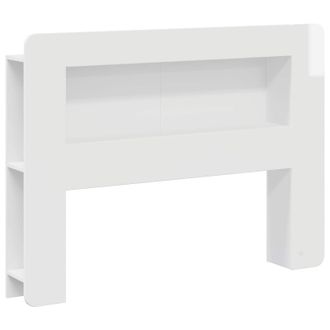 vidaXL Cabecero Con Armario Brillante Madera De Ingenier&iacute;a Vidaxl