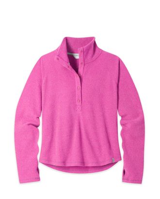 Stio | Womens Turpin Fleece Snap Pullover, Size Extra Small in Bold Bloom Heather