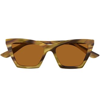 Alexander McQueen Sunglasses Am0536 S 006 Light Brown/Brown Women
