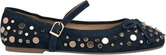 Alma En Pena Ballerina strikstuds - Dames - Ballerinas - Blauw - 38 EU - Schoenen