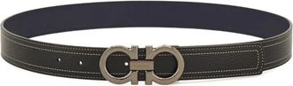 Ferragamo Cintura reversibile Gancini - Nero