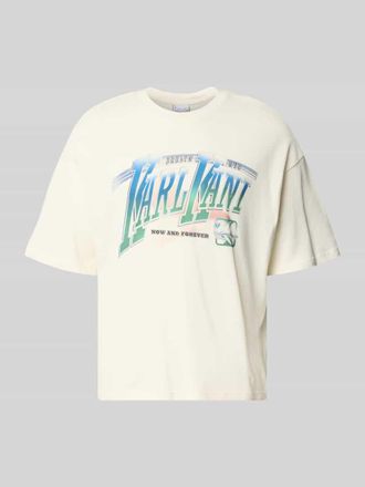 Karl Kani T-Shirt mit Label-Print Modell Sport Gradient in Weiss, Gr&ouml;&szlig;e XXL