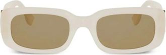 Fendi Sunglasses, female, White, Size: 52 MM FF Diamonds Sunglasses