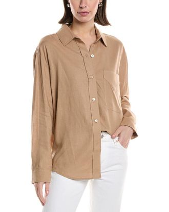 Hudson Oversized Linen-Blend Shirt