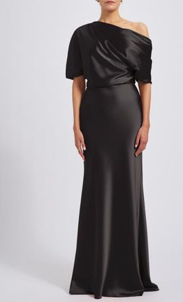 Amsale The Slouch Dress in Black at Nordstrom, Size 24