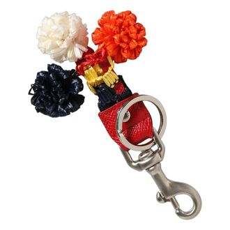 Dolce & Gabbana Accessoires, unisex, Veelkleurig, ONE Size, Leer, Clasp Finder Ketting Sleutelhanger
