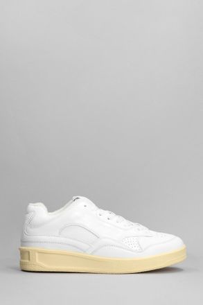 Jil Sander White Leather Sneakers