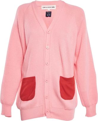Comme Des Gar&ccedil;ons Vest met contrasterende zak - Pink