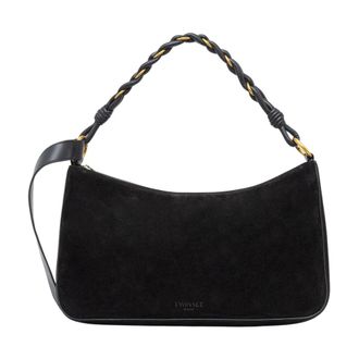 Twinset Nodi Tote - Dames - Handtassen - Zwart - ONE Size - Katoen - Tassen